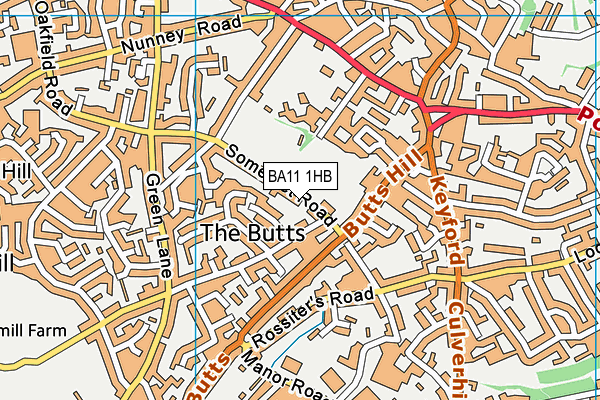 BA11 1HB map - OS VectorMap District (Ordnance Survey)