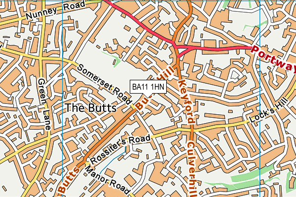 BA11 1HN map - OS VectorMap District (Ordnance Survey)