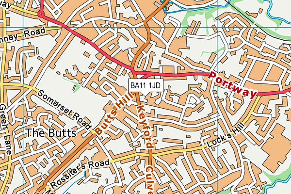 BA11 1JD map - OS VectorMap District (Ordnance Survey)