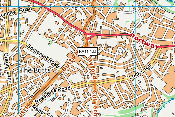 BA11 1JJ map - OS VectorMap District (Ordnance Survey)