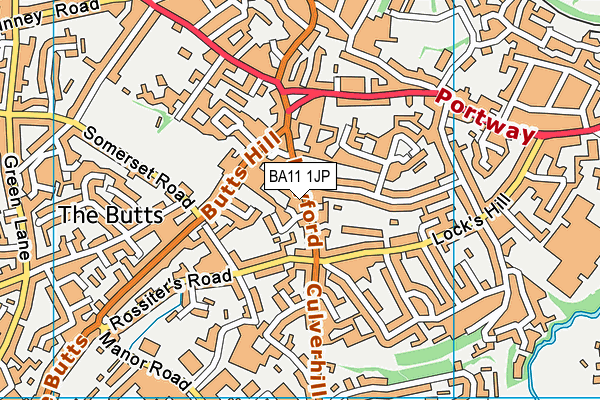 BA11 1JP map - OS VectorMap District (Ordnance Survey)