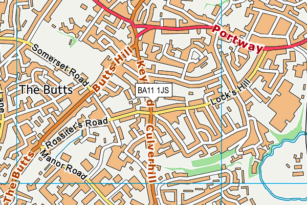 BA11 1JS map - OS VectorMap District (Ordnance Survey)