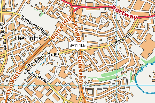 BA11 1LB map - OS VectorMap District (Ordnance Survey)