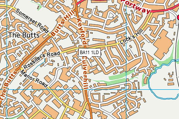 BA11 1LD map - OS VectorMap District (Ordnance Survey)