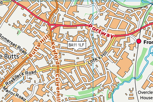 BA11 1LF map - OS VectorMap District (Ordnance Survey)