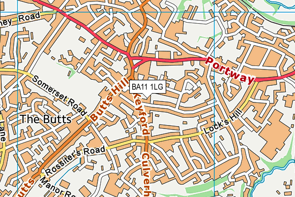 BA11 1LG map - OS VectorMap District (Ordnance Survey)