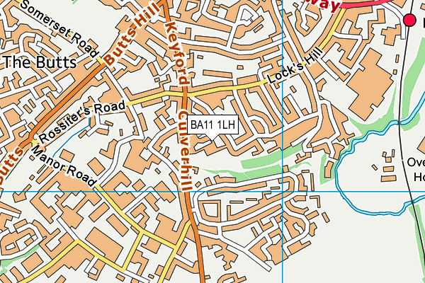 BA11 1LH map - OS VectorMap District (Ordnance Survey)