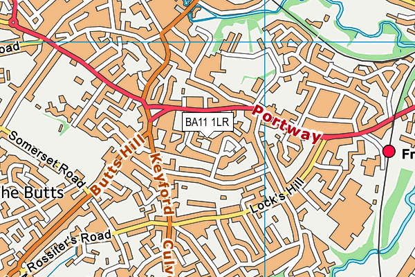 BA11 1LR map - OS VectorMap District (Ordnance Survey)