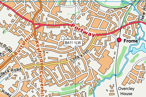 BA11 1LW map - OS VectorMap District (Ordnance Survey)