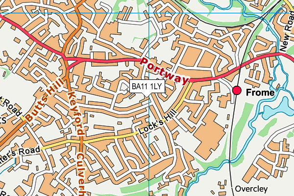 BA11 1LY map - OS VectorMap District (Ordnance Survey)