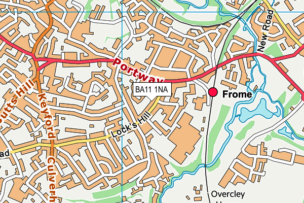 BA11 1NA map - OS VectorMap District (Ordnance Survey)