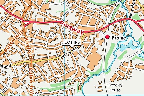 BA11 1NB map - OS VectorMap District (Ordnance Survey)