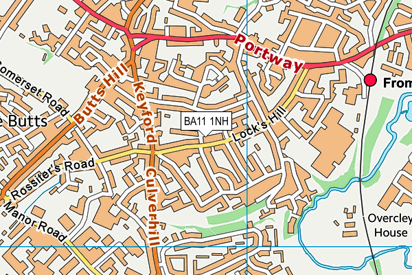 BA11 1NH map - OS VectorMap District (Ordnance Survey)