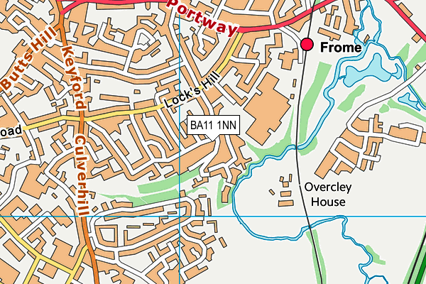 BA11 1NN map - OS VectorMap District (Ordnance Survey)