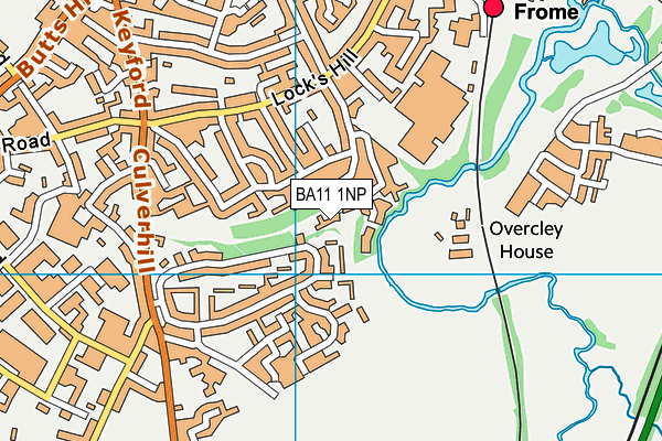 BA11 1NP map - OS VectorMap District (Ordnance Survey)