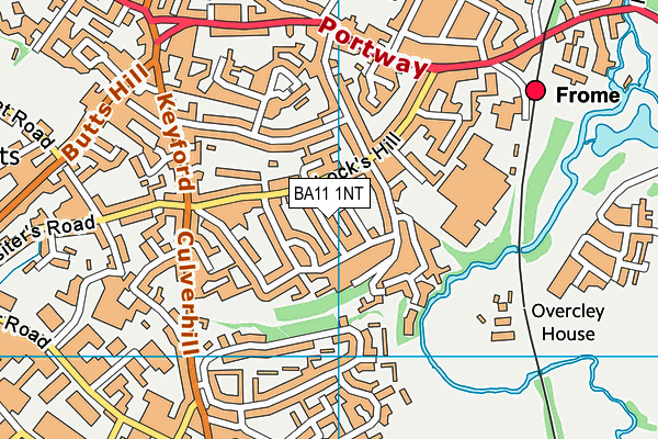 BA11 1NT map - OS VectorMap District (Ordnance Survey)