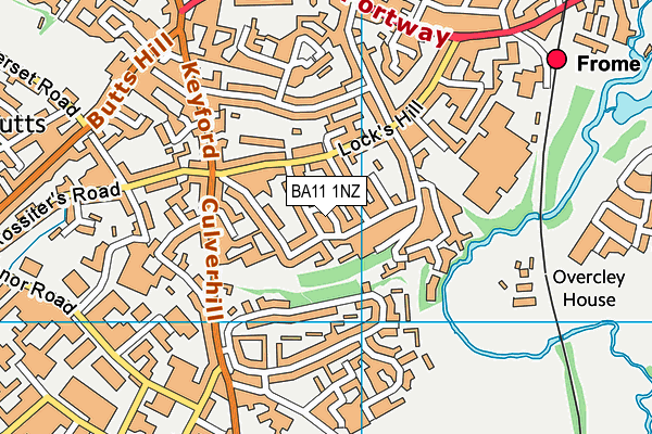 BA11 1NZ map - OS VectorMap District (Ordnance Survey)