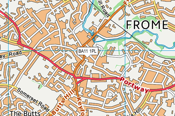 BA11 1PL map - OS VectorMap District (Ordnance Survey)