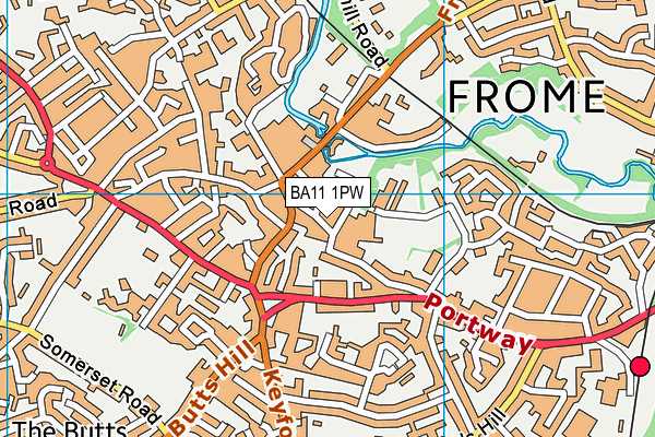 Map of THE PRACTICE FROME LTD at district scale