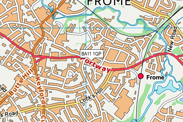 BA11 1QP map - OS VectorMap District (Ordnance Survey)