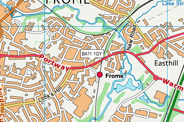 BA11 1QY map - OS VectorMap District (Ordnance Survey)