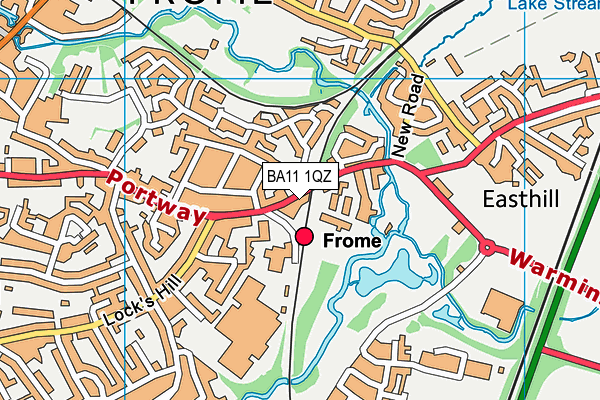 BA11 1QZ map - OS VectorMap District (Ordnance Survey)