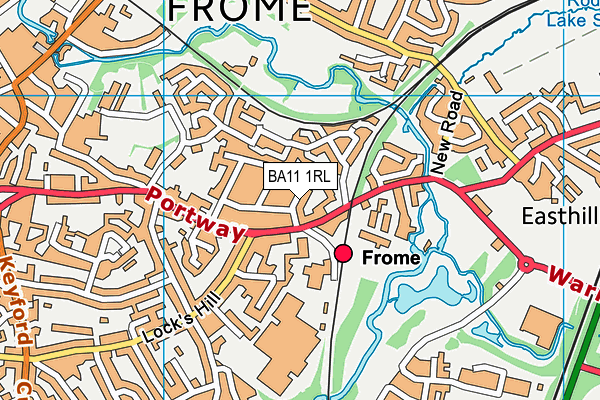 BA11 1RL map - OS VectorMap District (Ordnance Survey)