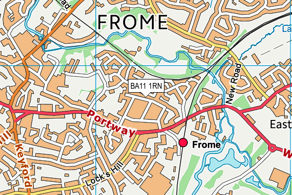 BA11 1RN map - OS VectorMap District (Ordnance Survey)