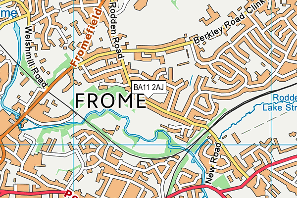 BA11 2AJ map - OS VectorMap District (Ordnance Survey)