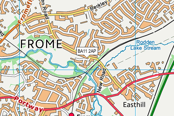 BA11 2AP map - OS VectorMap District (Ordnance Survey)