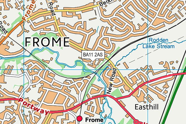 BA11 2AS map - OS VectorMap District (Ordnance Survey)