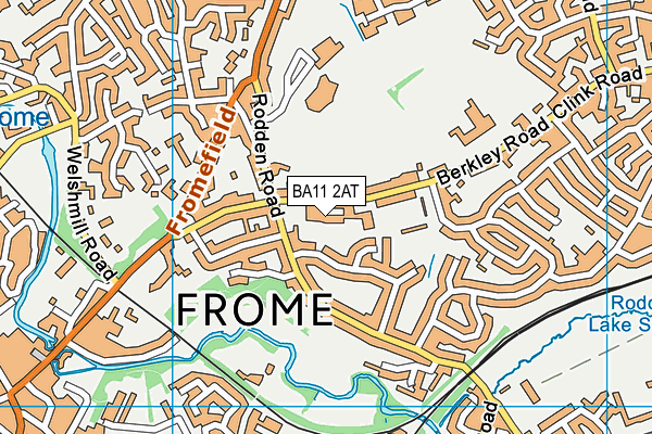 BA11 2AT map - OS VectorMap District (Ordnance Survey)