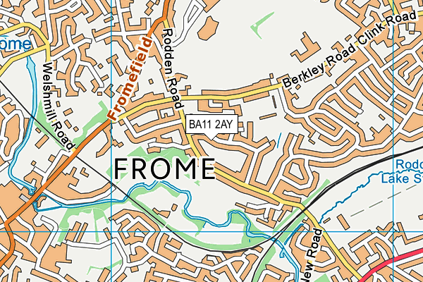 BA11 2AY map - OS VectorMap District (Ordnance Survey)