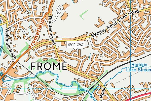 BA11 2AZ map - OS VectorMap District (Ordnance Survey)