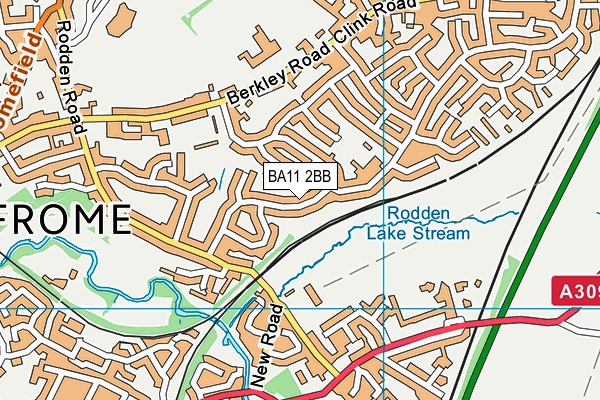 BA11 2BB map - OS VectorMap District (Ordnance Survey)