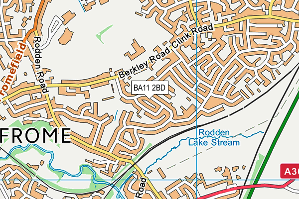 BA11 2BD map - OS VectorMap District (Ordnance Survey)