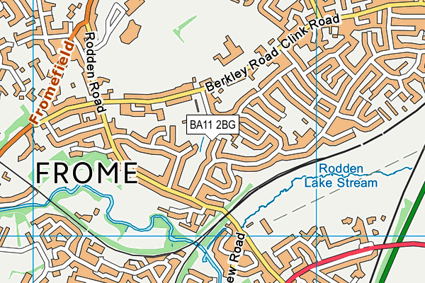 BA11 2BG map - OS VectorMap District (Ordnance Survey)