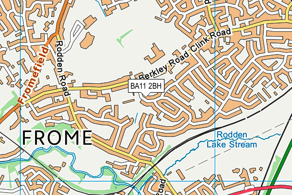 BA11 2BH map - OS VectorMap District (Ordnance Survey)