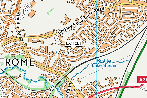 BA11 2BJ map - OS VectorMap District (Ordnance Survey)