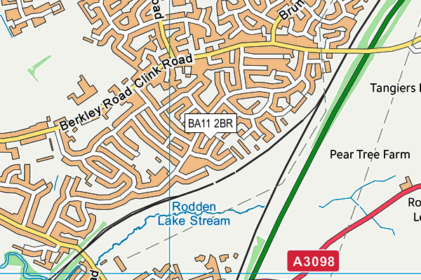 BA11 2BR map - OS VectorMap District (Ordnance Survey)