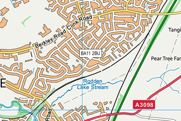 BA11 2BU map - OS VectorMap District (Ordnance Survey)