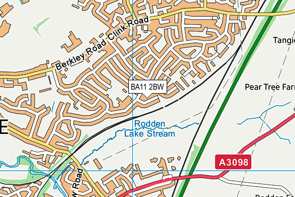 BA11 2BW map - OS VectorMap District (Ordnance Survey)