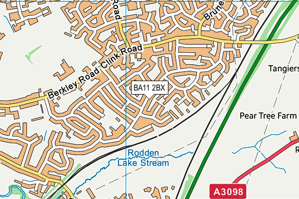BA11 2BX map - OS VectorMap District (Ordnance Survey)