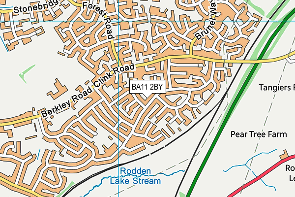 BA11 2BY map - OS VectorMap District (Ordnance Survey)