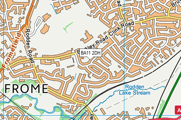 BA11 2DH map - OS VectorMap District (Ordnance Survey)