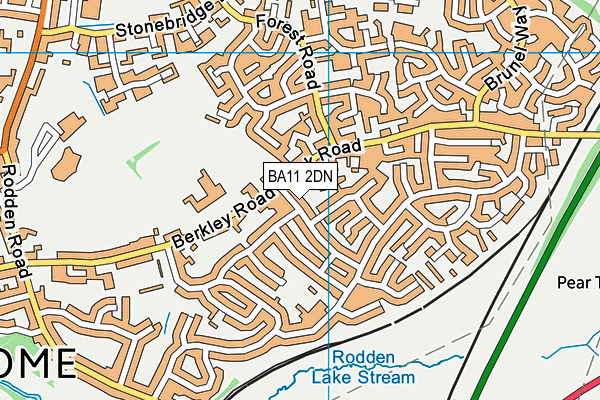 BA11 2DN map - OS VectorMap District (Ordnance Survey)