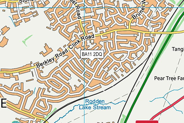 BA11 2DQ map - OS VectorMap District (Ordnance Survey)