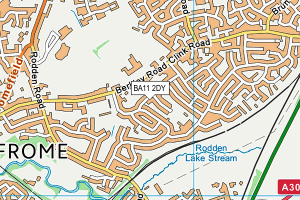 BA11 2DY map - OS VectorMap District (Ordnance Survey)