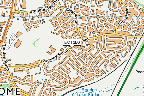 BA11 2EG map - OS VectorMap District (Ordnance Survey)