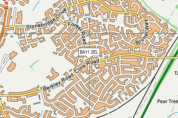 BA11 2EL map - OS VectorMap District (Ordnance Survey)